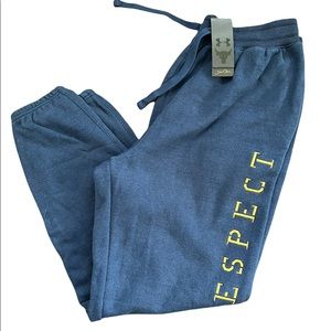 Men’s Under Armour Project Rock Fleece Sweat Pants size L. NWT